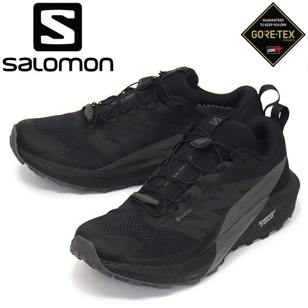 Salomon (サロモン) L47147200 SENSE RIDE 5 GORE-TEX トレイルランニングシューズ Black x Magnet x Black SL027 27.5cm