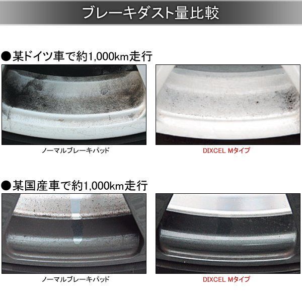 車 DIXCEL DAIHATSU MOVE ブレーキパッド M-381114