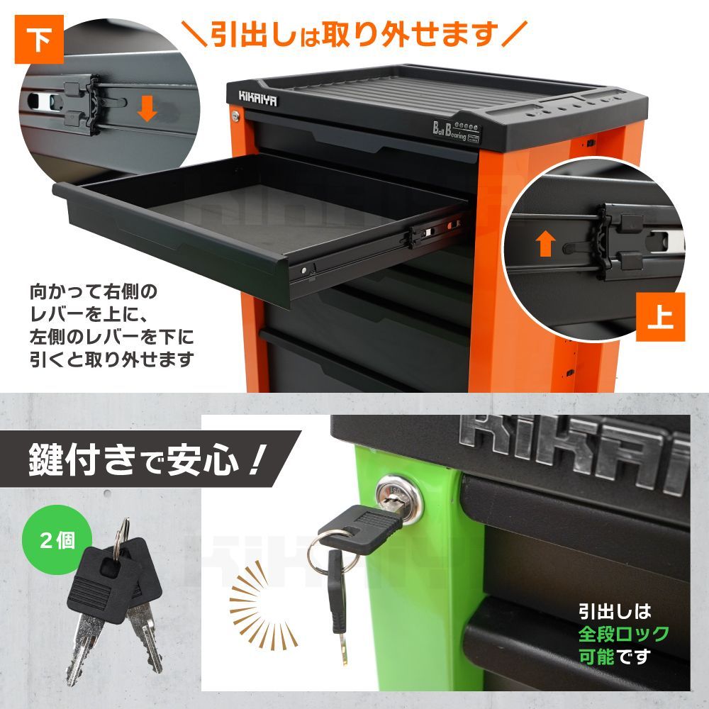 マットブラック引出し