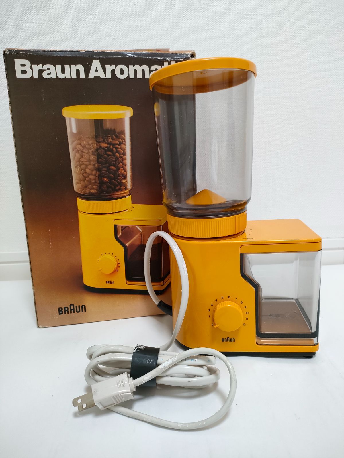 希少 ブラウン Braun 電動 コーヒーミル 西ドイツ製よーよーの - 調理機器