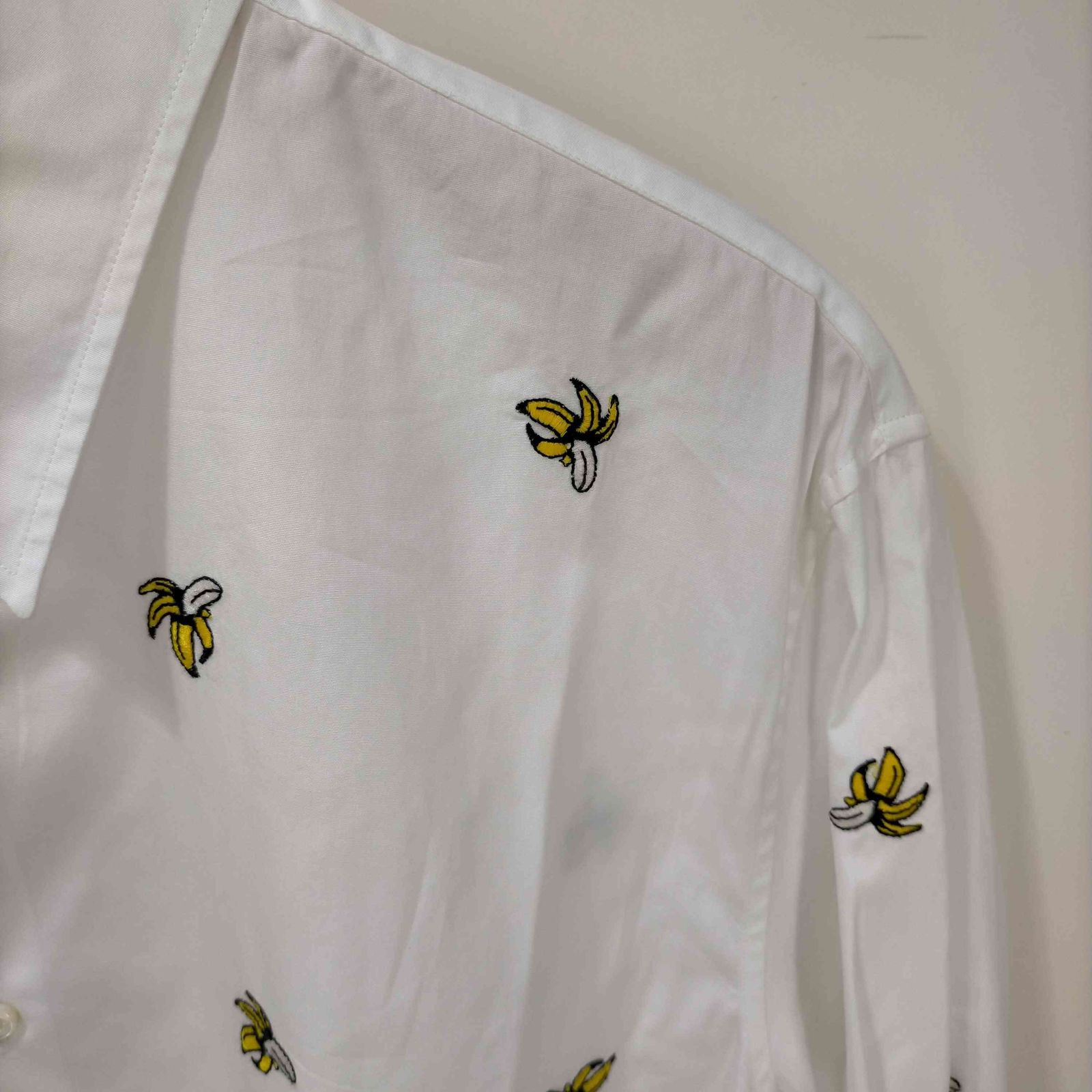 ディースクエアード　バナナ柄シャツ ディースクエアード DSQUARED2 バナナ刺繍 ボタンシャツ メンズ JPN