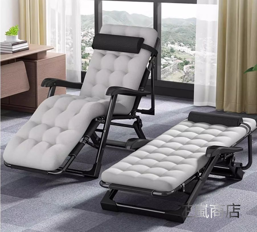 折りたたみリクライニングチェア昼休みオフィス昼寝ベッド家庭用ベランダくつろぎ寝両用ソファリクライニングチェア