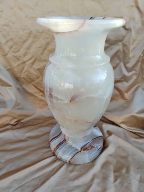 花瓶 お買い得品 大理石 オニキス 24kg おもーい