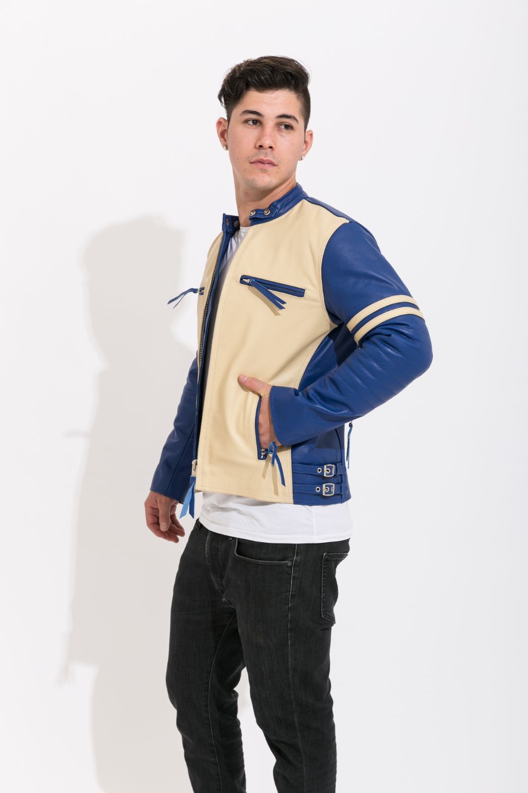 フリーダムレザー 本革 革ジャン メンズ シングルライダース レザー