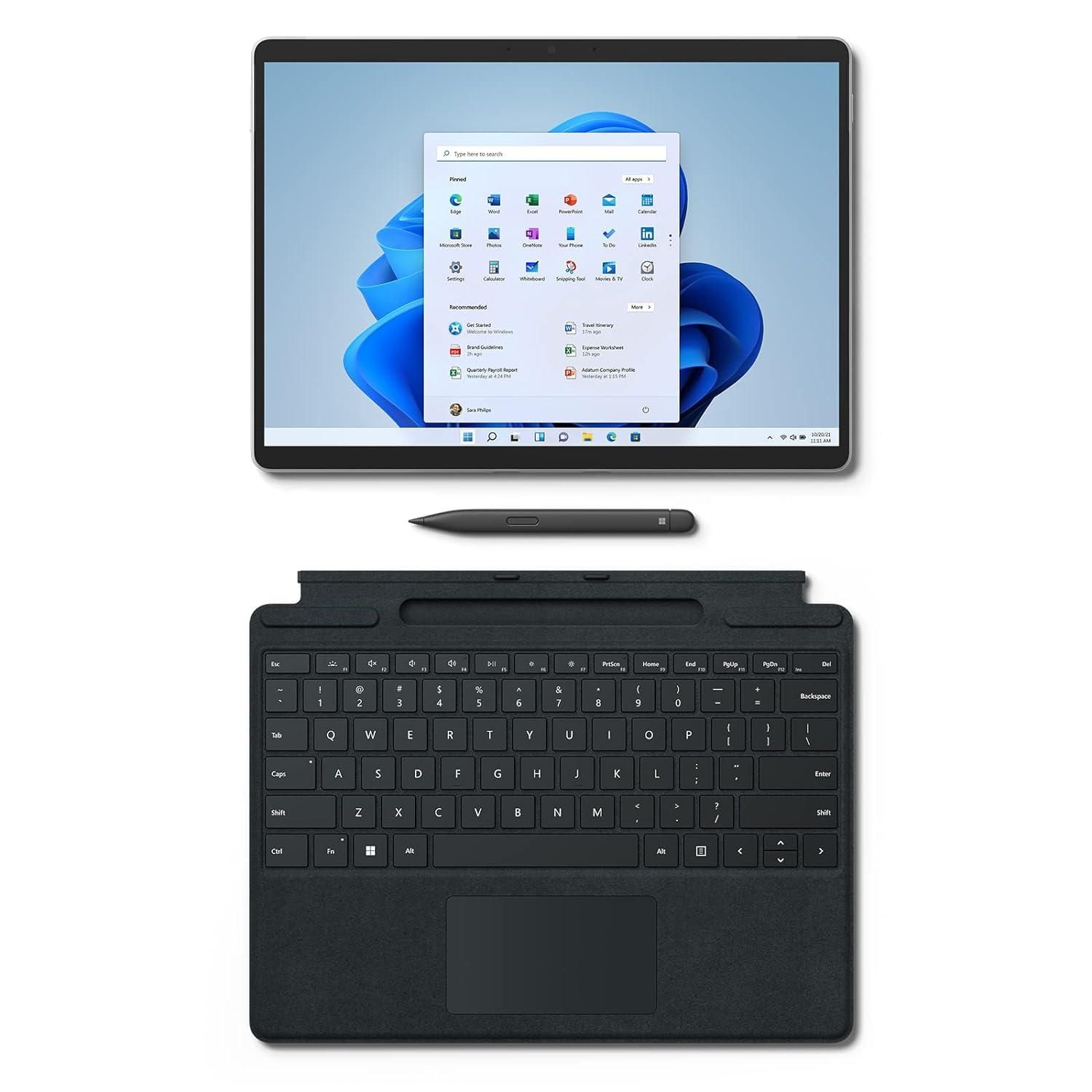 MICROSOFT マイクロソフト 【法人限定商品:ご注文時納品先法人名の記載必須】SurfacePro8LTE Advanced i5／8GB／128GB／プラチナ／Windows11(without Office)／ EHL-00010