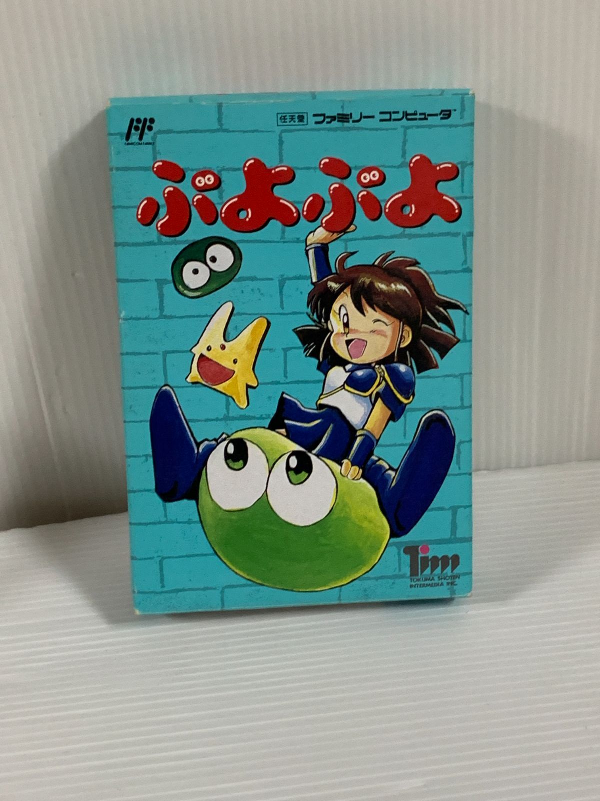 箱説明書付き ぷよぷよ ファミリーコンピュータ ファミコン 動作