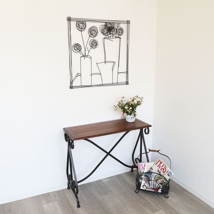 アイアン壁飾り ウォールアート 良い 壁掛け 壁飾り 花瓶/インテリア