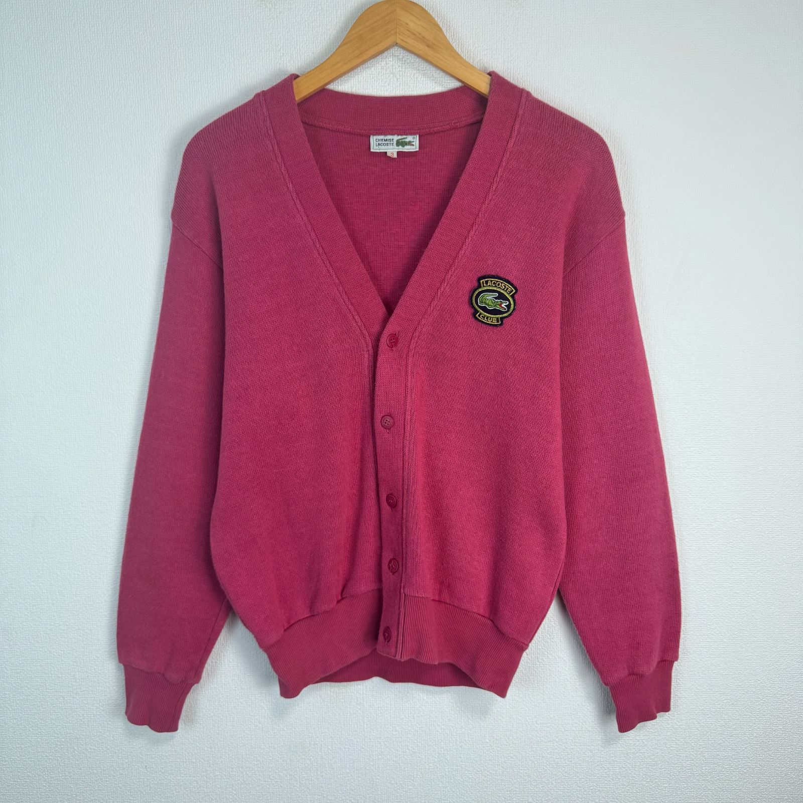 LACOSTE ラコステ ニット カーディガン ワンポイントロゴ ロゴ刺繍 