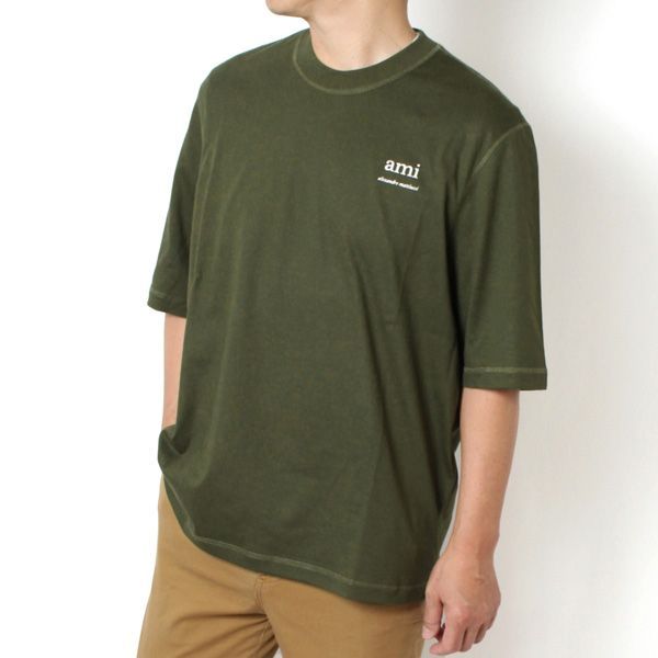 アミTメンズM AMI アミ クルーネックTシャツ/TONAL ADC T SHIRT メンズ |