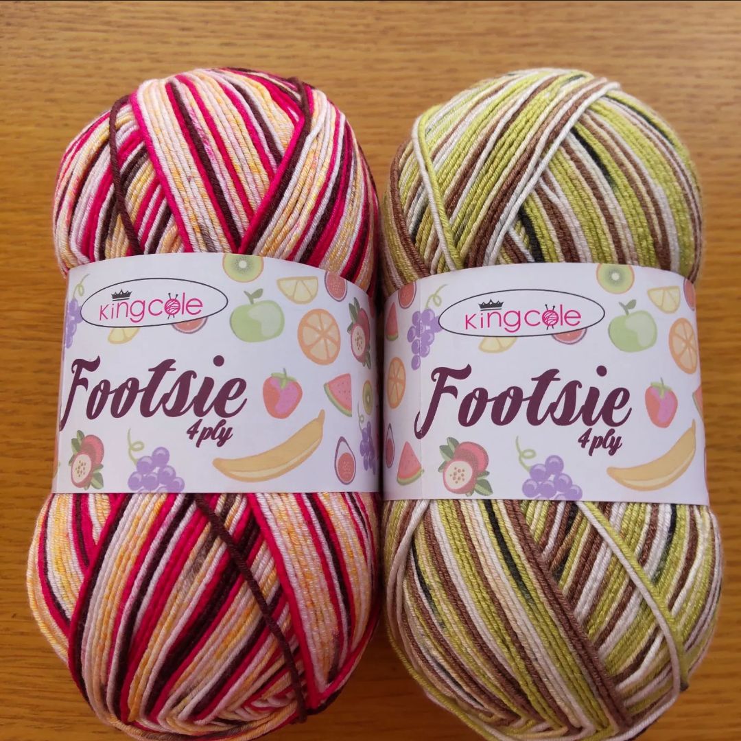 King cole キングコール Footsie 4ply ソックヤーン 毛糸 - 素材/材料