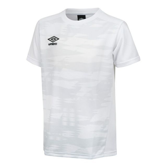 umbro アンブロ ジュニア ゲームシャツ グラフィック ホワイト 140 UAS6310J WHT | スポーツ スポーツ用品 運動 服 衣類 ウエア トップス シャツ 半袖 吸汗速乾機能 ストレッチ 機能性 ブランド 快適 素材 人気 おすすめ サッカー