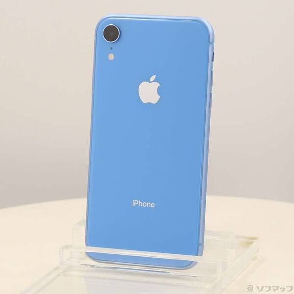 品〕 iPhoneXR 64GB ブルー MT0E2J／A SIMフリー【198】 【公式通販】