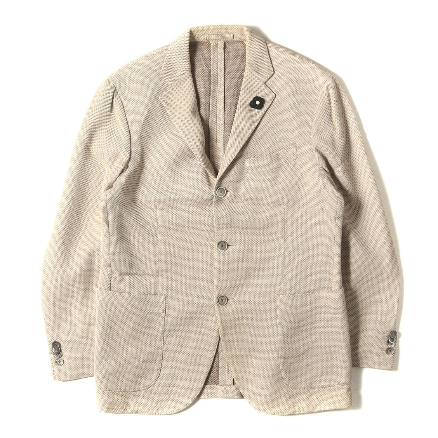 ラルディーニ　LARDINI コットンチェスターコート　ベージュ　イタリア製 ラルディーニ LARDINI コットンチェスターコート ベージュ