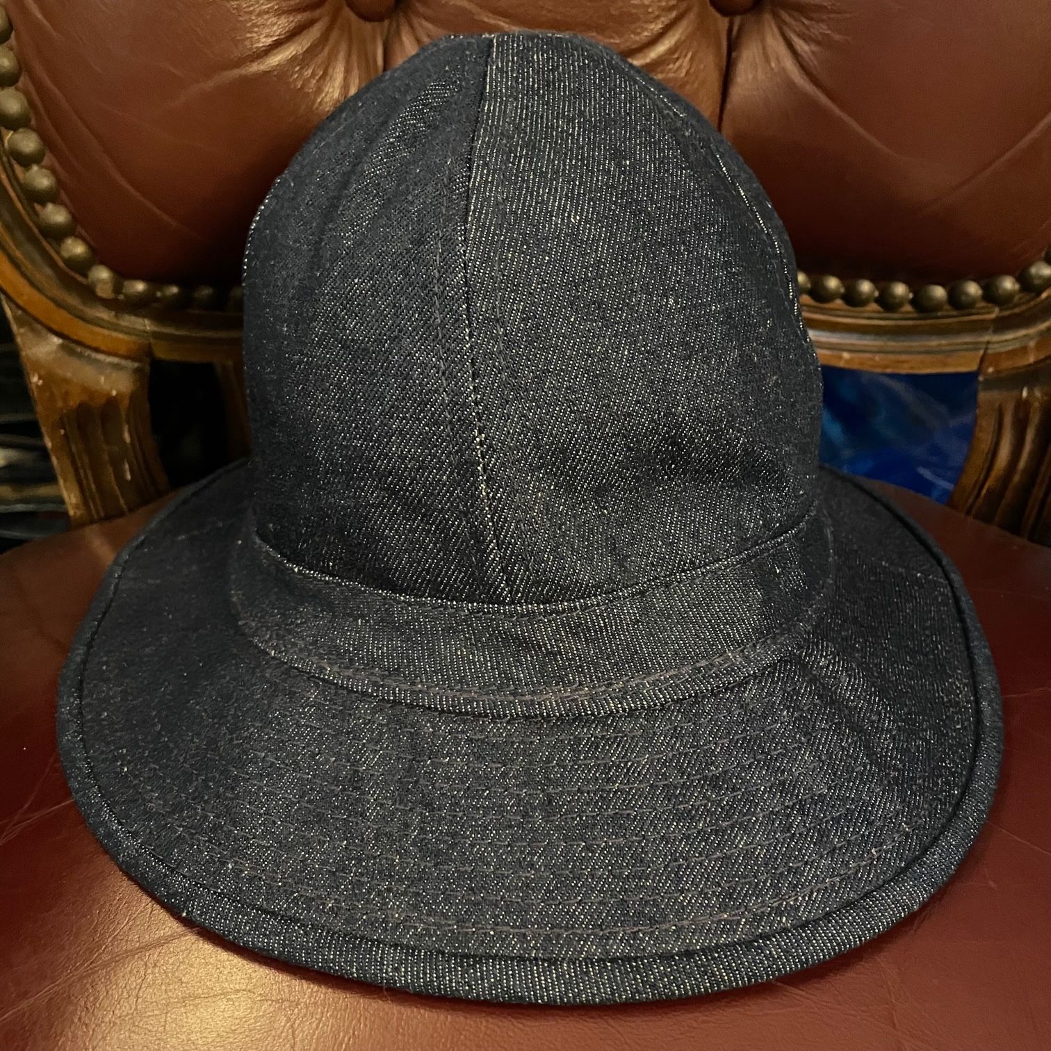 MADE IN USA製 NEW YORK HAT デニムメトロバケットハット インディゴ Mサイズ