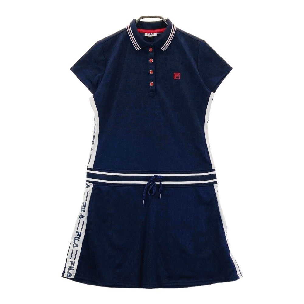 サイズ：M FILA GOLF フィラゴルフ 半袖ワンピース 総柄