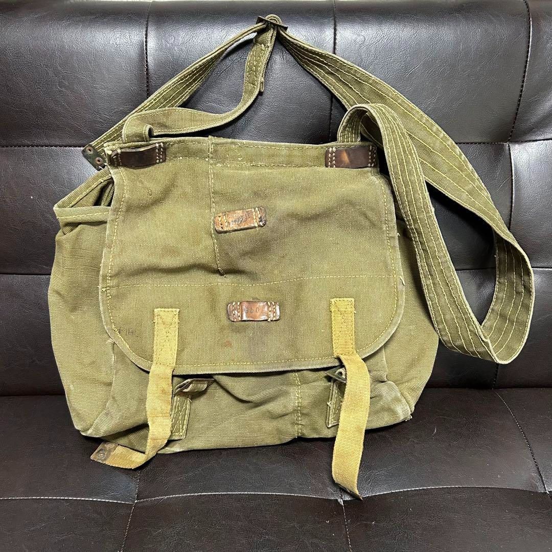 30お買い得品 70s vintage ルーマニア軍 ショルダー ブレッドバッグ