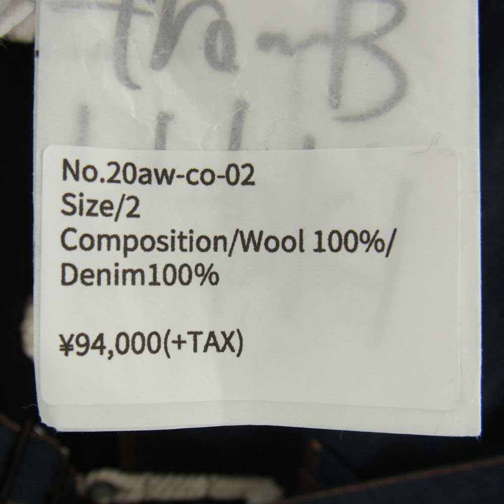 コッキ KHOKI コート 20AW 20aw-co-02 FALL COAT フォール デニム