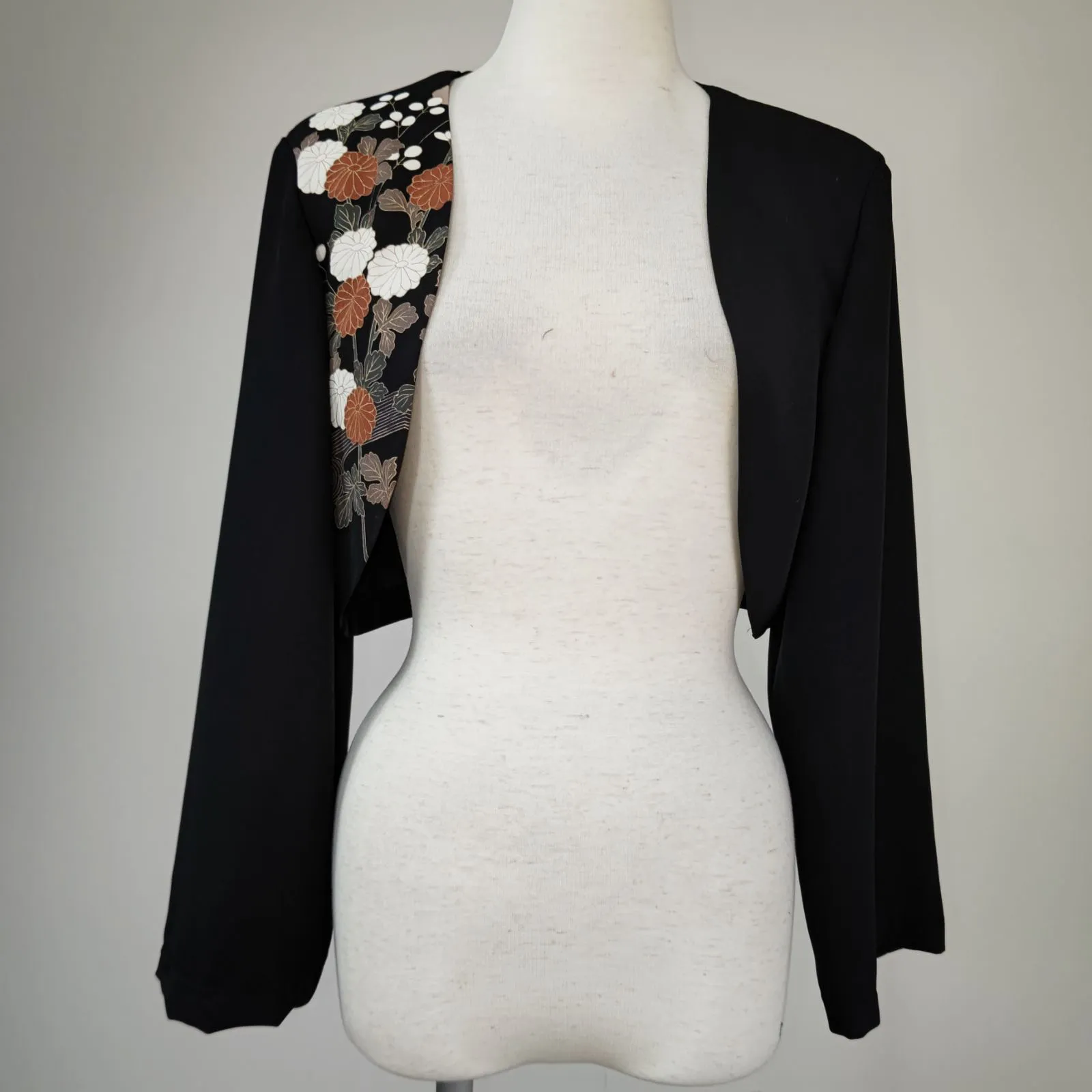 zunezune 13号サイズ 留袖ドレス ノースリーブ ボレロ長袖付 着物