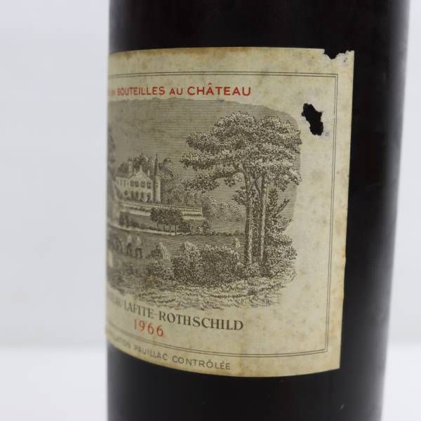 CHATEAU LAFITE ROTHSCHILD（シャトー ラフィット ロートシルト）1966 750ml ※ラベル傷み・液面低下・度数記載無し  M24D180001 - メルカリ