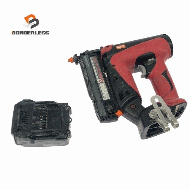 品 MAX マックス 充電式ピンネイラ TJ-35P2 バッテリ1個 14.4V4.0Ah 付き コードレスピンネイラ116886