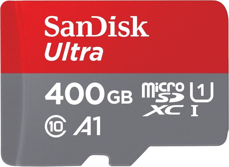 SanDisk サンディスク 400GB Ultra microSDXC UHS-I メモリーカード アダプター付き - 120MB|s C10 U1 フルHD A1 Micro SD カード -