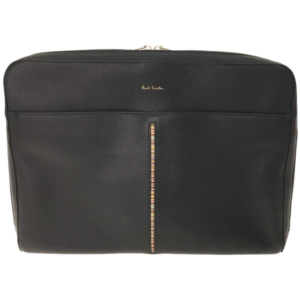 ▽▽Paul Smith ポールスミス インセットマルチストライプ クラッチ 