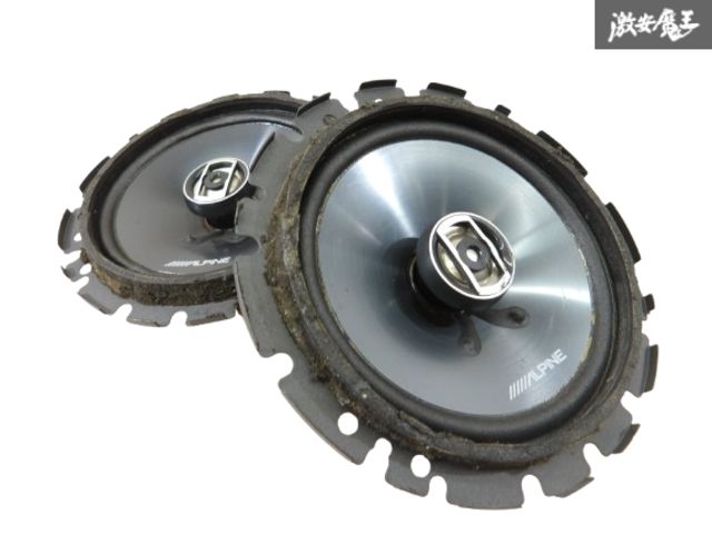 動作OK アルパイン ALPINE STE-160C STE-170C 16cm 17cm 2Way コアキシャルスピーカー 4個セット トヨタ バッフル 変換ハーネス 付 即決 大人気，豊富な ☆アルパイン 2WAY スピーカー 4個セット STE-160C STL