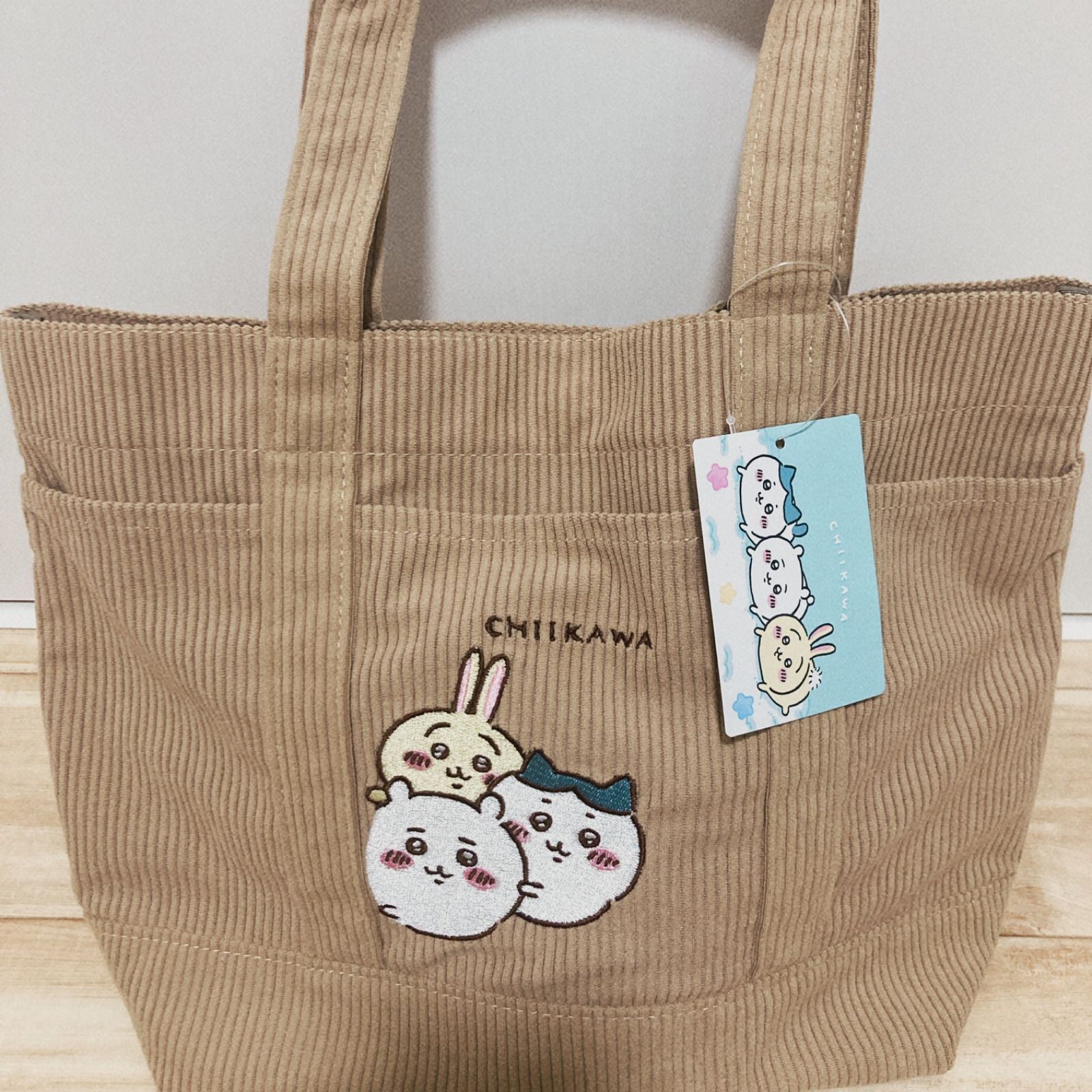 送料無料限定セール中 しまむら ちいかわコラボのコーデュロイトート