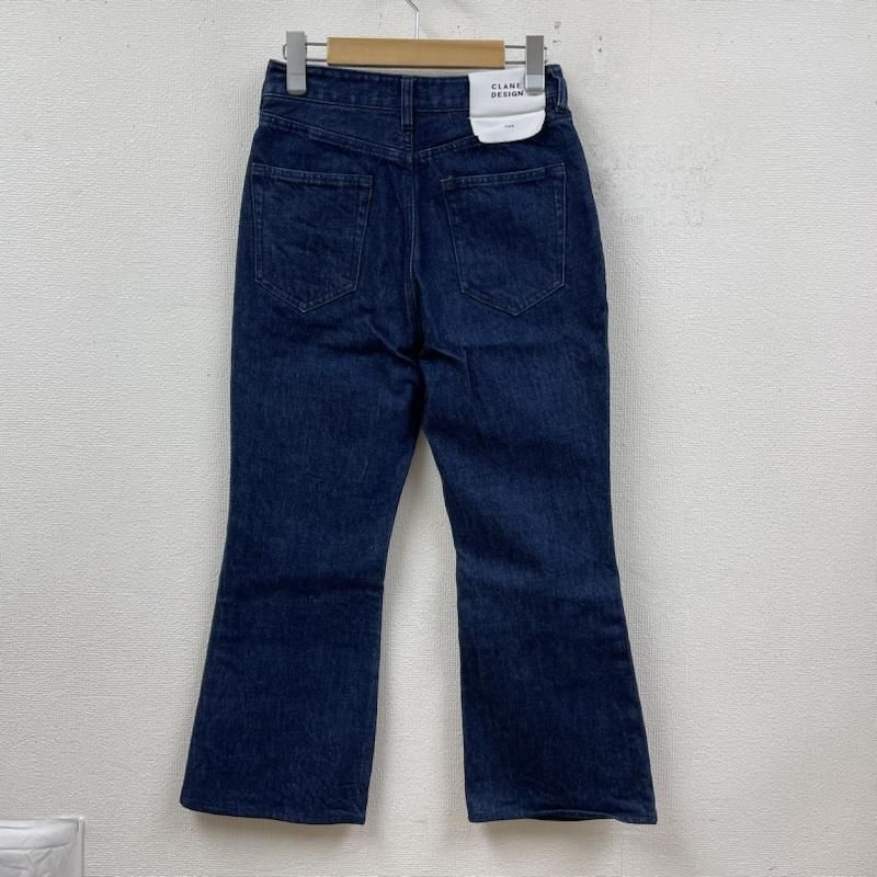 CLANE クラネ パンツ デニム ジーンズ SHORT BELL BOTTOM DENIM ベルボトムシルエット フ ブーツカット クロップド