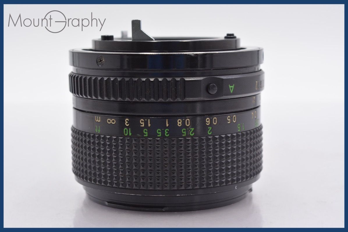 【美品】キヤノン Canon New FD 24mm f/2.8 MF Wide Near MINT] Canon New FD NFD 24mm F/2.8 Wide Angle MF Lens