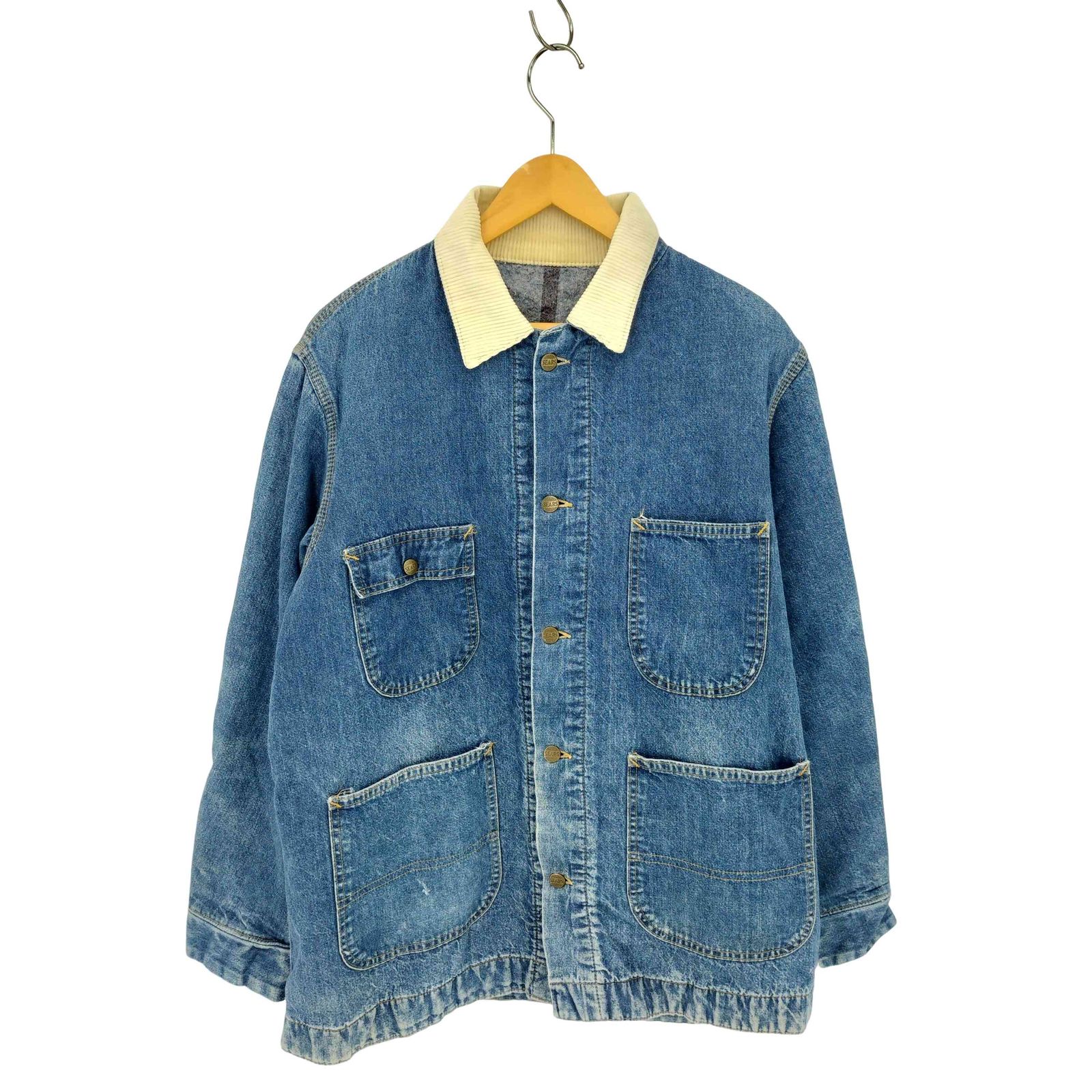 シアーズ Sears 70-80s 襟コーデュロイ 裏地ブランケット デニム