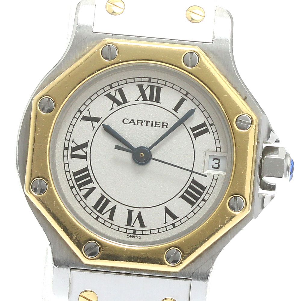 カルティエ CARTIER サントスオクタゴンSM クォーツ レディース_878416