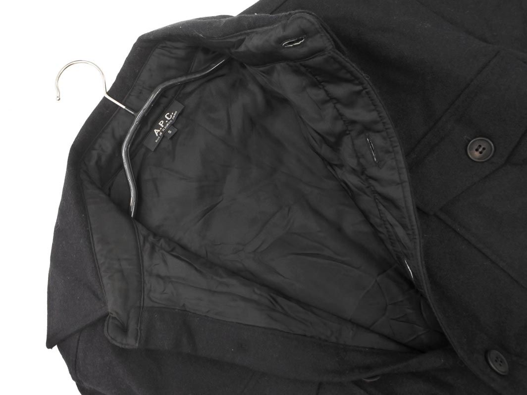 A.P.C. アーペーセー ウール混 中綿 CPO ジャケット sizeS/黒