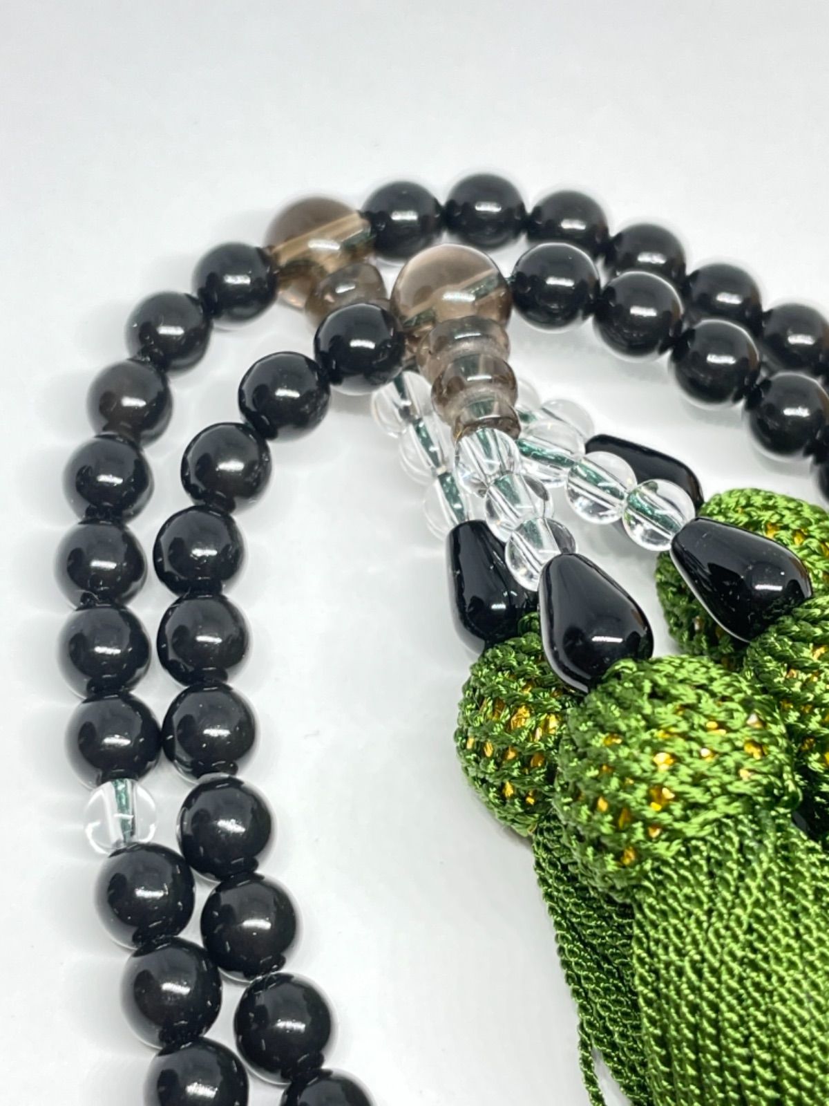 全宗派共通✳︎本式108珠念珠✳︎グリーンカイヤナイト✳︎数珠 全宗派共通✳︎本式108珠念珠✳︎グリーンカイヤナイト✳︎数珠