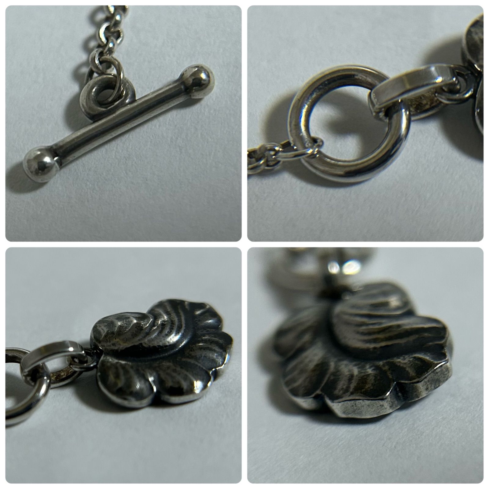 ジョージジェンセン ネックレス リーフ ステーション Silver 925 Georg