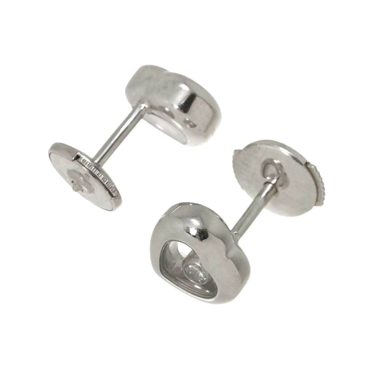 ショパール Chopard ハッピーダイヤ ハート ピアス K18 WG