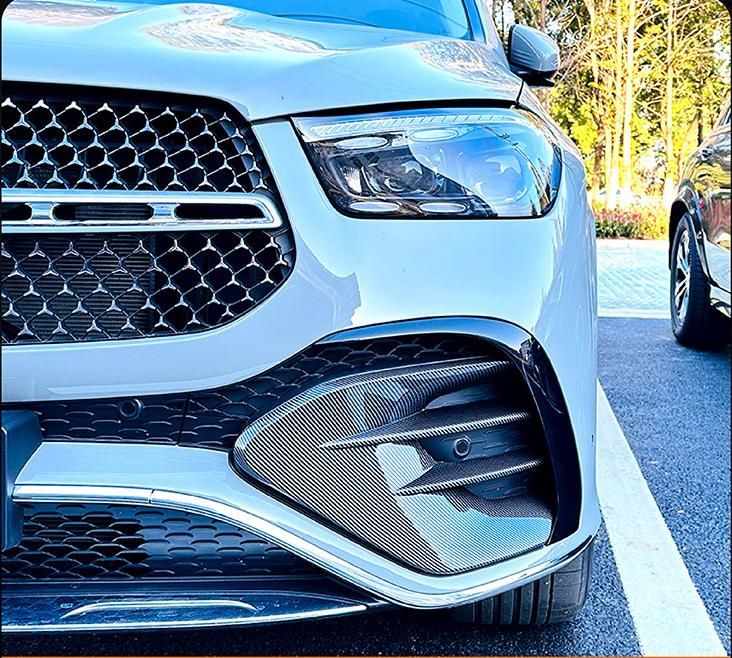 メルセデス ベンツ GLE W167 C167 GLE450 GLE53 AMG 以降 カーボンファイバー調グリル エアロパーツ改造