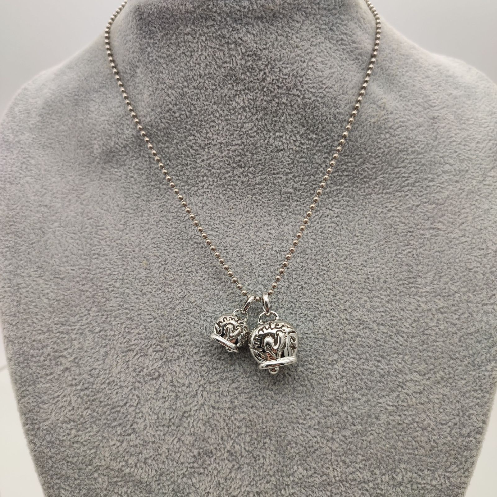 【美品】Chantecler ネックレス 2連 幸運のベル カンパネッレ 925 美品】Chantecler ネックレス 2連 幸運のベル カンパネッレ 925