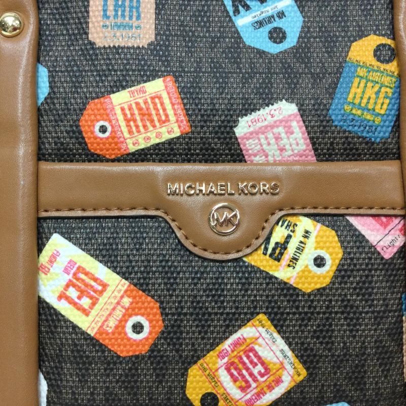 MICHAEL KORS ラゲージタグ柄 ミディアム トートバッグ 20AW - メルカリ 