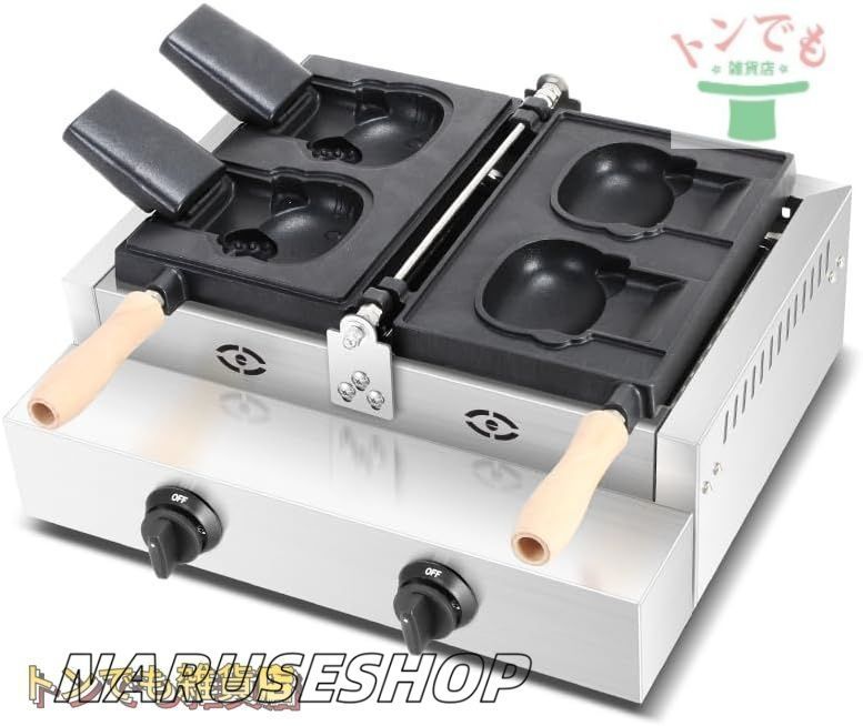 鯛焼きメーカー業務用電気たい焼き機 業務用電気加熱キティ たいやきタイプ 焙煎機 アイスクリームたい焼き焙煎機 均一加熱三種焙煎機