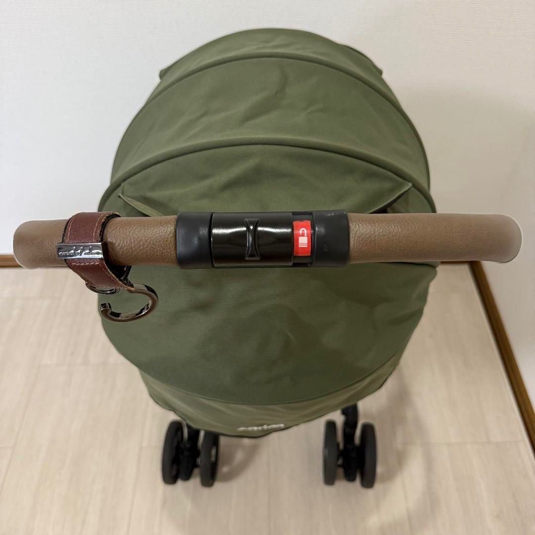 美品】Aprica アップリカ ラクーナクッション AE ベビーカー グリーン