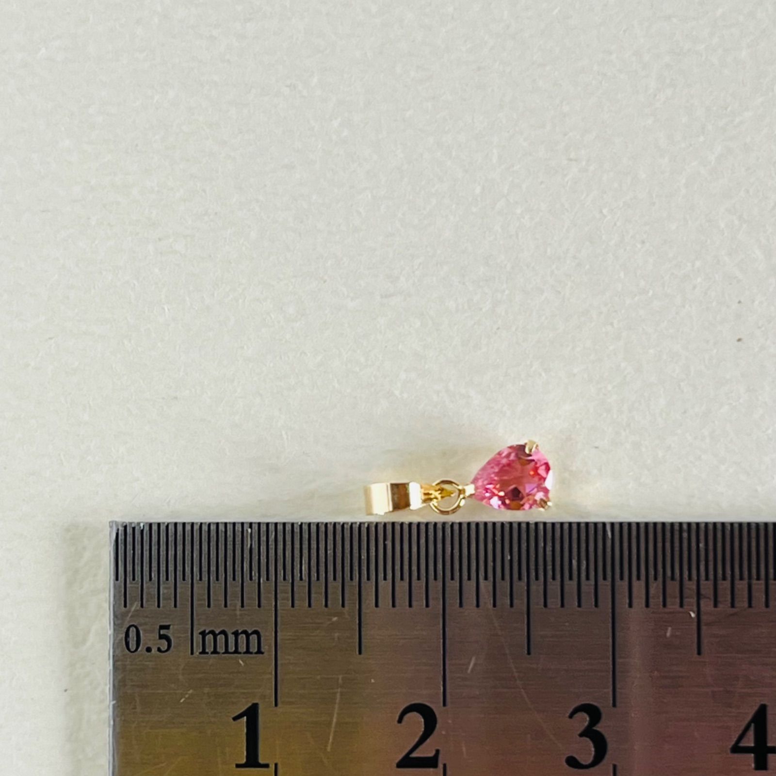 マリエ　天然　ピンクトルマリン　ペアシェイプ　ペンダントトップ　S925 楽天市場】1点もの K18 ピンクトルマリン ペンダントトップ