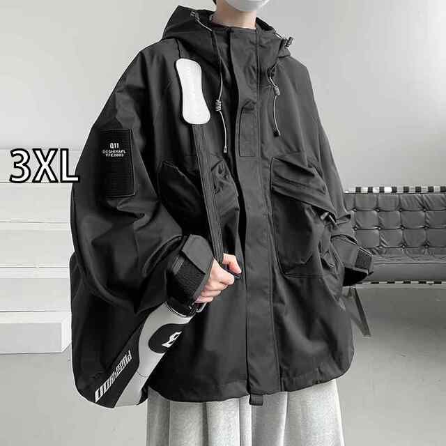 3XL 秋冬 コーデ メンズ 服 シンプル ファッション オシャレ 大人 かっこいい 大きいサイズ ストリート 紳士服 ワーク ジャケット ベルベット コットン 服 機能的 登山 ストリート フード付き ジャケット
