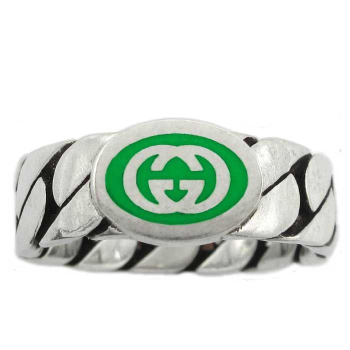 グッチ リング GUCCI アンティーク加工 シルバー925 701612 J8410 8414  