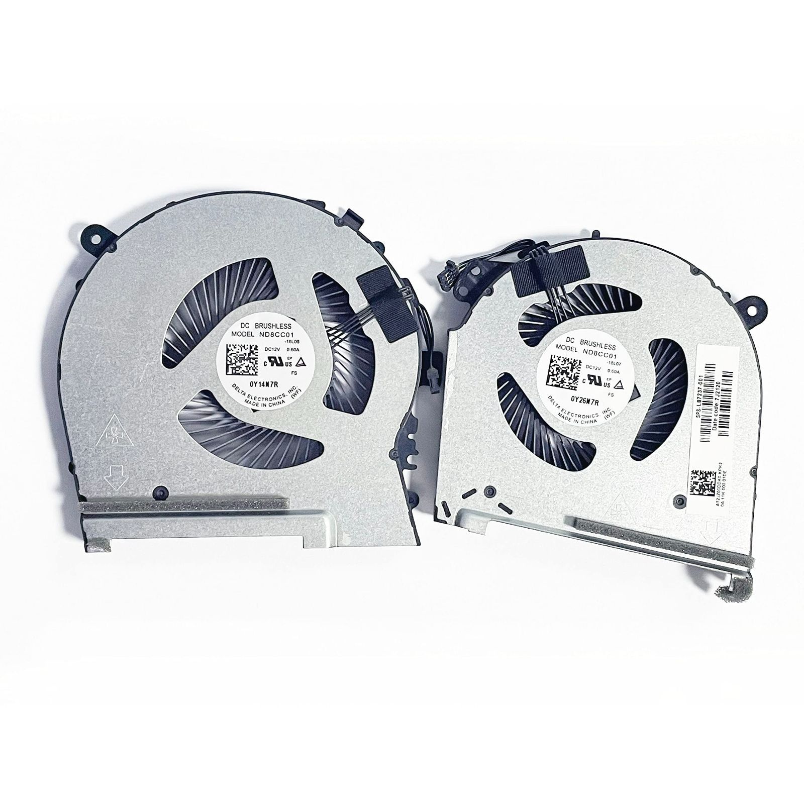 MOQIAN CPU+GPU冷却ファン交換用HP OMEN Laptop 15-DH 15-DH0015NR 15T-DH000 15-DH001NR 15-DH002NR 15-DH0161TX L64445-001 L57330-001 TPN-C143