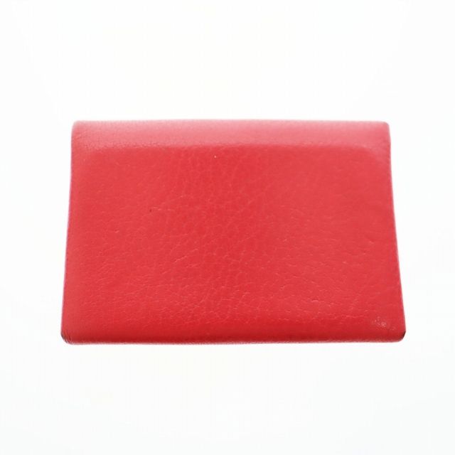 エルメス HERMES カルヴィ デュオ コイン カードケース レザー 財布 赤 レッド ブランド古着ベクトル AA ▲250417