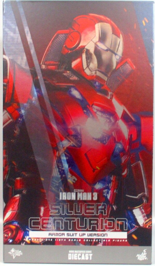 ホットトイズ アイアンマン3 ムービー マスターピース DIECAST シルバー センチュリオン アーマー スーツアップ版