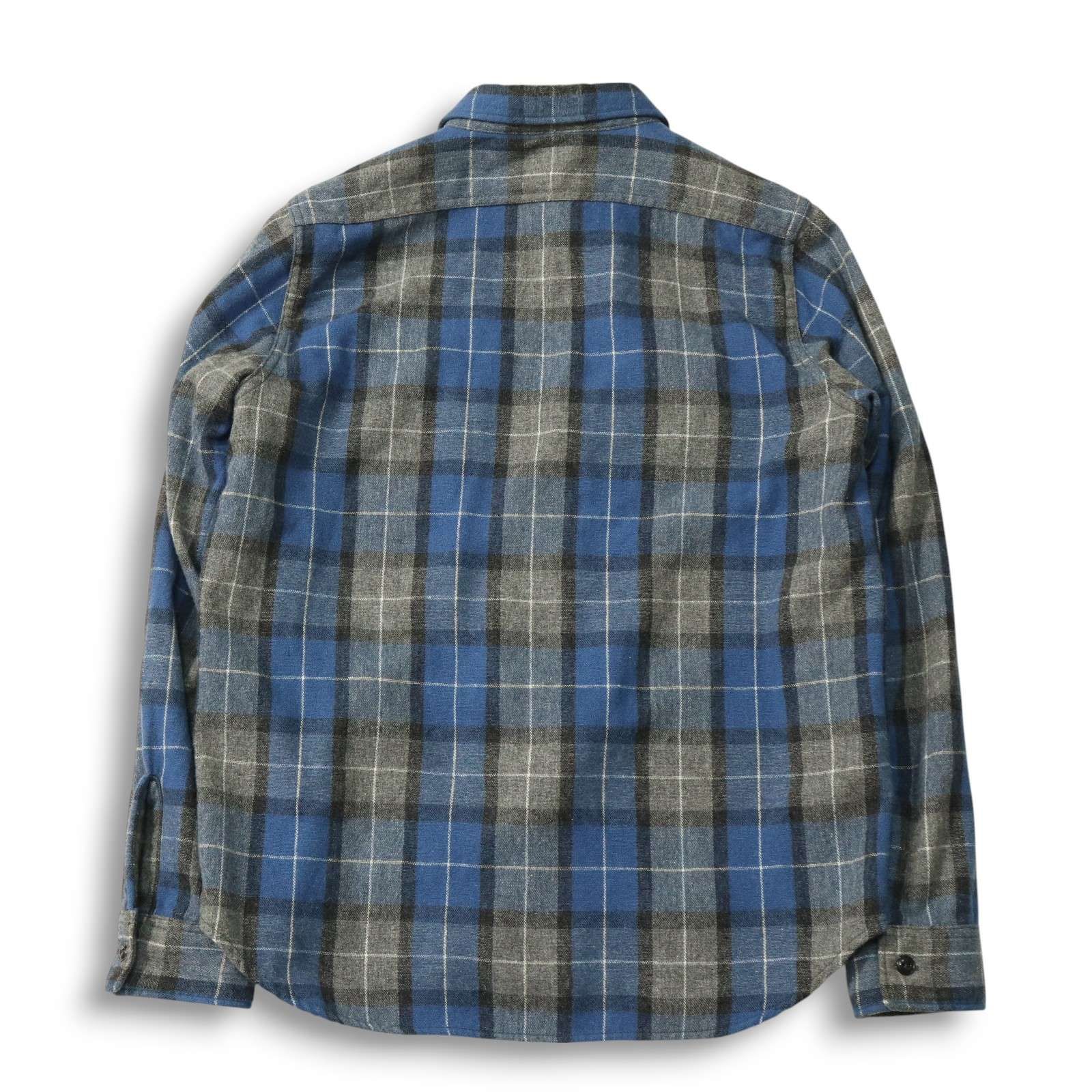 クーティ　グレンチェック長袖シャツ Chikashitsu+ シャツ 「Chikashitsu +」glen check hooded shirt