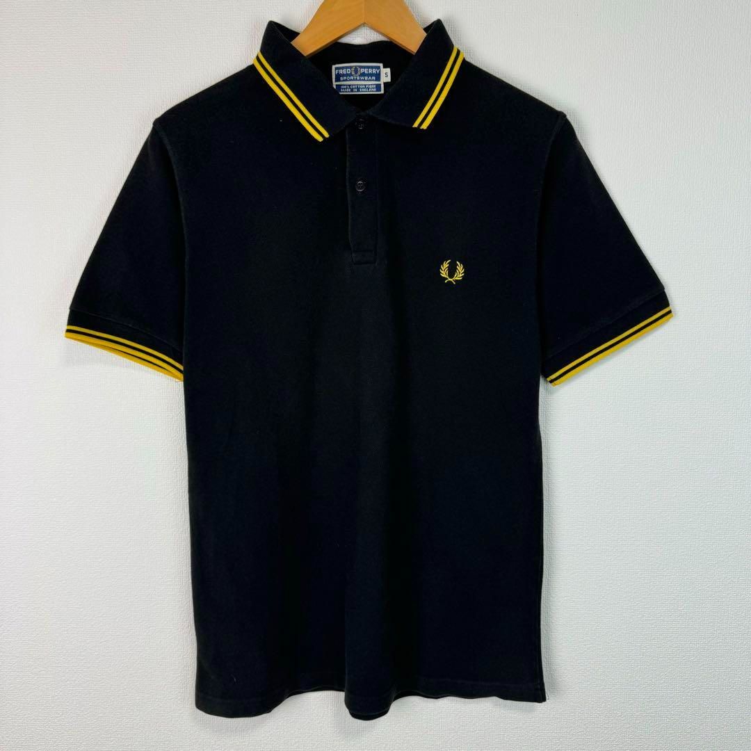 イングランド製　フレッドペリー　刺繍ロゴポロシャツ FRED PERRY フレッドペリー イングランド製 ポロシャツ 半袖