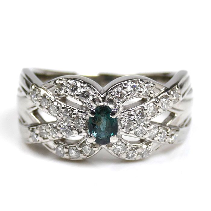 アレキサンドライト0.25ct ダイヤモンド0.50ct